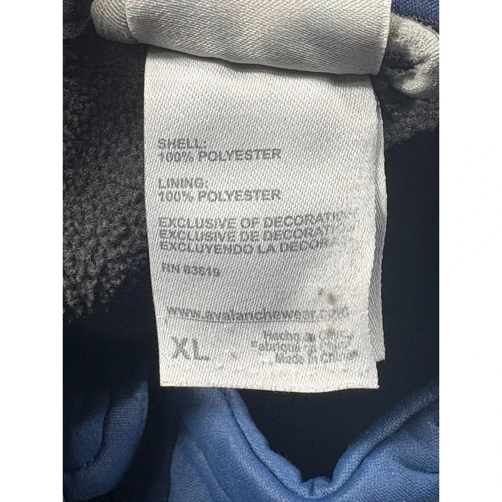 Avalanche Outdoor Supply Company Mens‎ Blue Weather Shield Full Zip Jacket XL